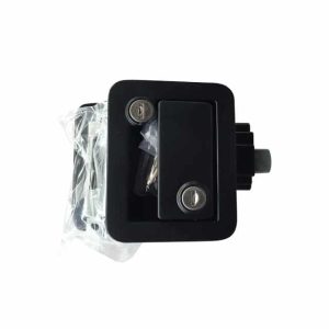 Flush mount door lock for shipping container doors
