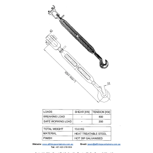 STE-006 Turnbuckle (Jaw and Hook)